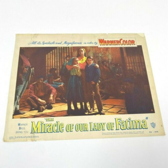 Set of‎ 4 The Miracle of Our Lady of Fatima 1952 Lobby Cards Movie Posters VTG - Picture 1 of 12